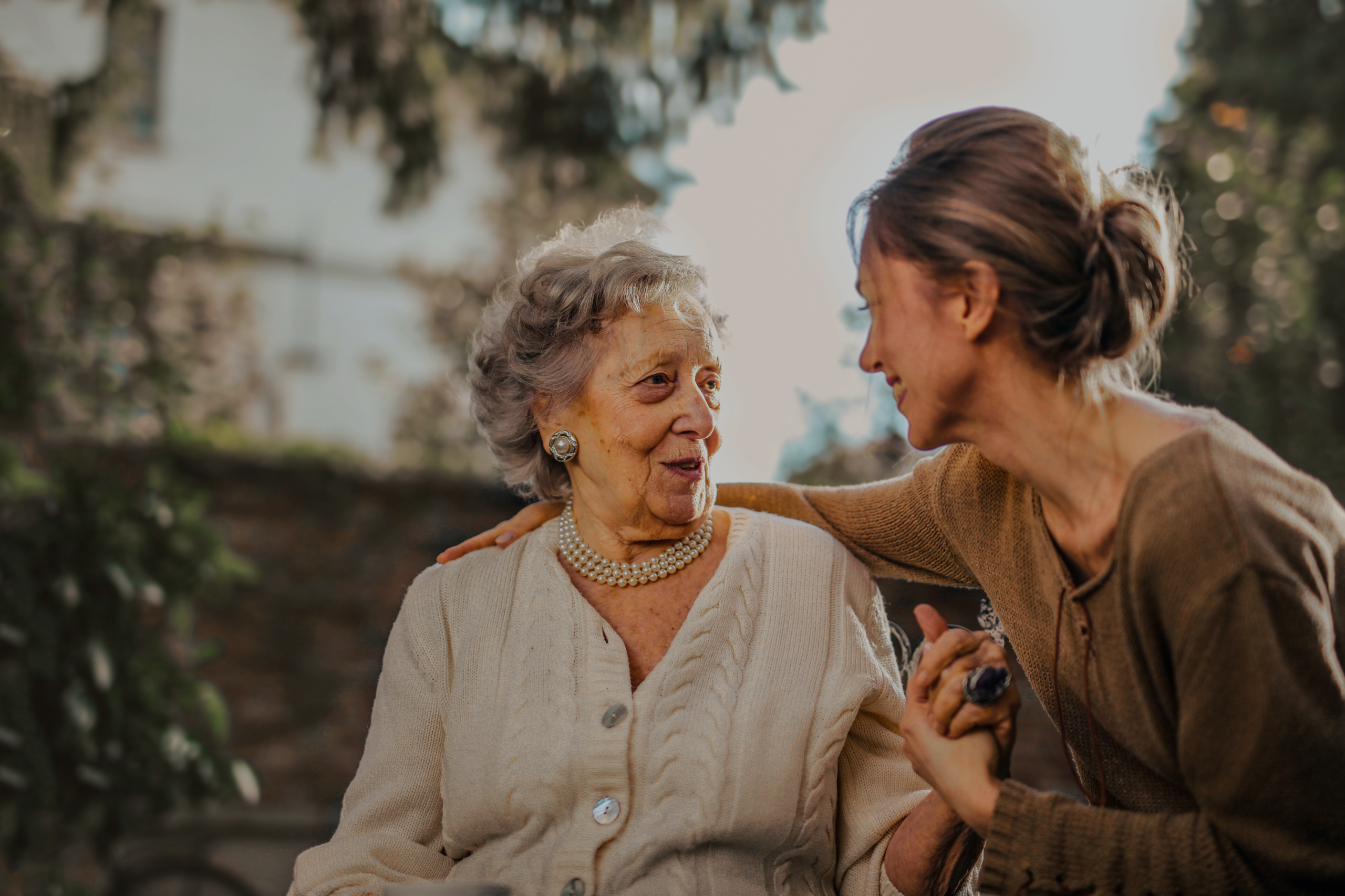 Caregiver with patient